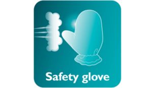 Glove for extra protection during steaming
