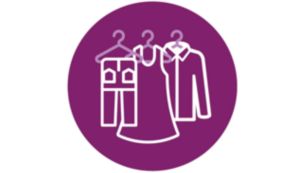 Protezione dalle bruciature garantita su tutti i tessuti stirabili