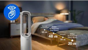 Sleep mode with ultra-quiet operation