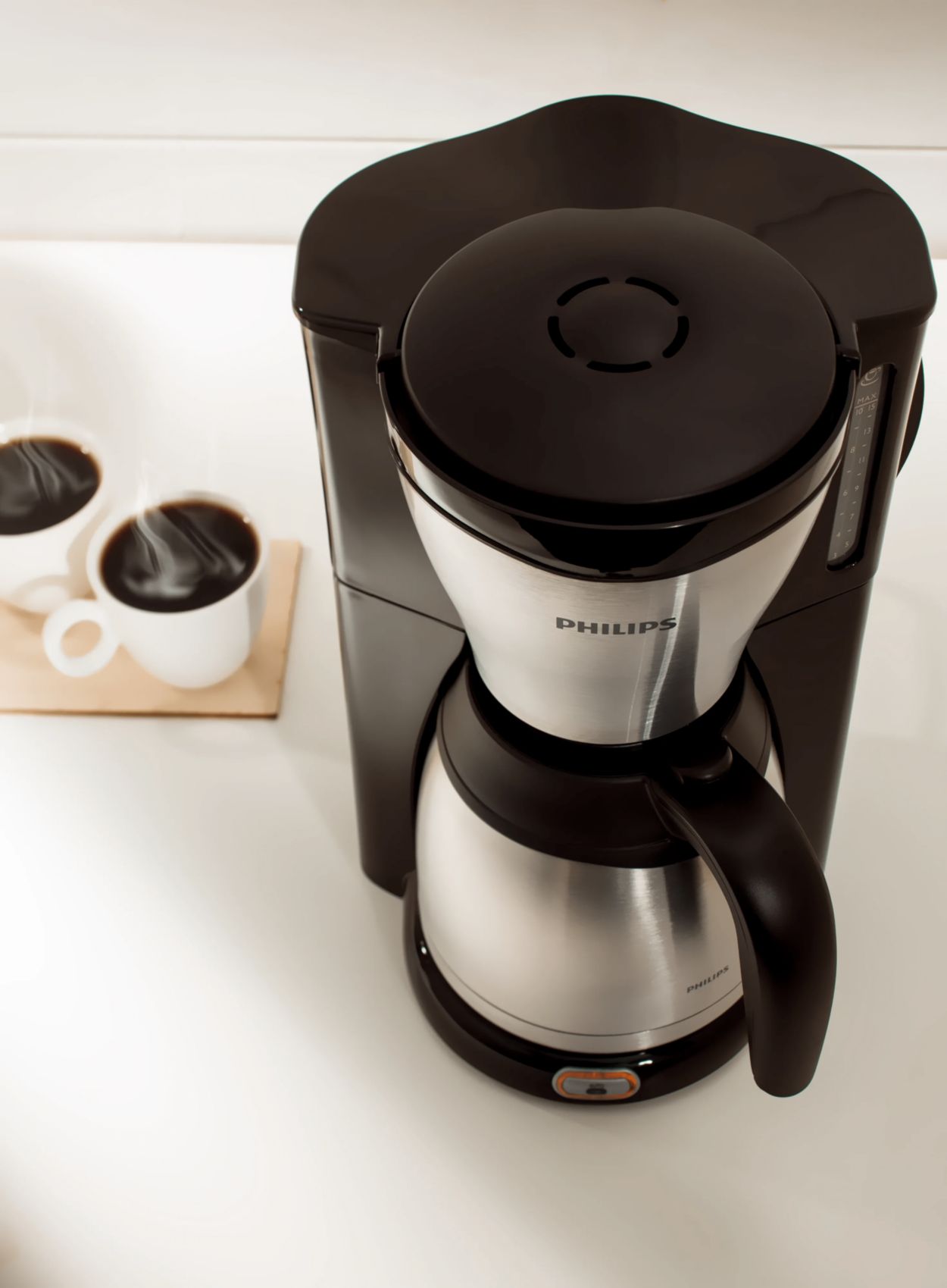 Café Gaia Drip Filter Coffee Machine, thermo jug HD7546/20 | Philips
