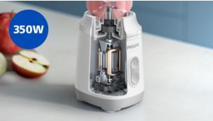Blend smoothies and more with long-lasting motor