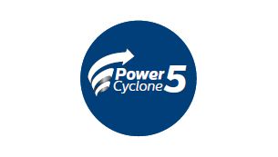 Die PowerCyclone 5-Technologie trennt Staub und Luft in einem Durchgang.