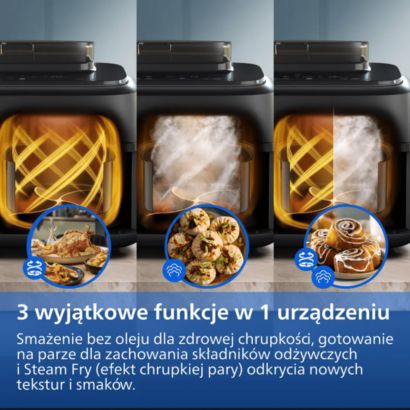 Pierwsze urządzenie Dual Basket z funkcją Steamfry