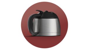 Dzbanek termiczny ze stali szlachetnej zapewnia, że filiżanka gorącej kawy przelewowej zawsze jest w zasięgu ręki