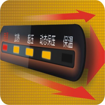 Easy-to-program timer indicates the cooking progress