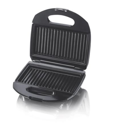 Umožňuje prípravu všetkých druhov sendvičov vďaka veľkým platniam