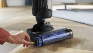 Respect des sols durs&nbsp;: brosses en microfibre ultra-douces