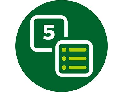 5 menus