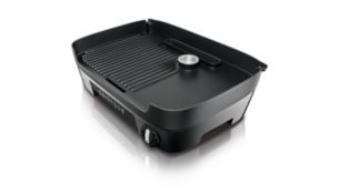 Рифленая и гладкая пластины подходят для приготовления стир-фрай, гриля и пр.