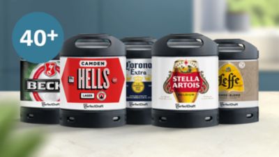 Grande variedade das suas cervejas de pressão favoritas