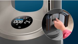 Follow the smart filter status indicator on your device