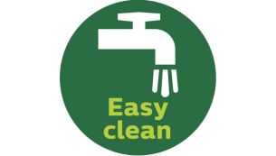Less groove design for easy cleaning and maintainance