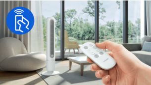 Control f&aacute;cil con mando a distancia y panel t&aacute;ctil