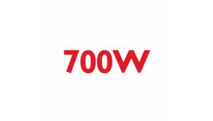 Powerful 700 W motor