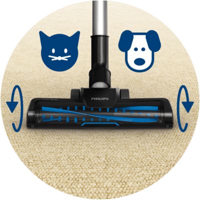 Deep-cleaning Turbo brush, perfect for pet hair