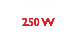 Alta rotação com motor de 250W para melhores resultados