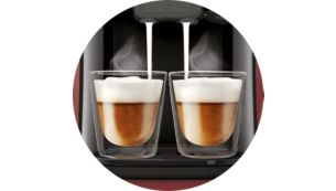 Seule la SENSEO&reg; Latte Duo pr&eacute;pare 1 ou 2&nbsp;boissons lact&eacute;es &agrave; la fois