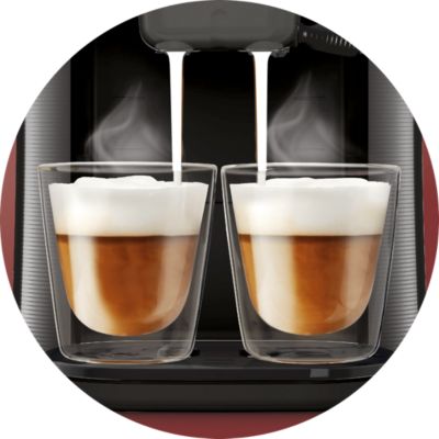 Vaid SENSEO® Latte Duo kohvimasinaga saate serveerida korraga 2 piimajooki