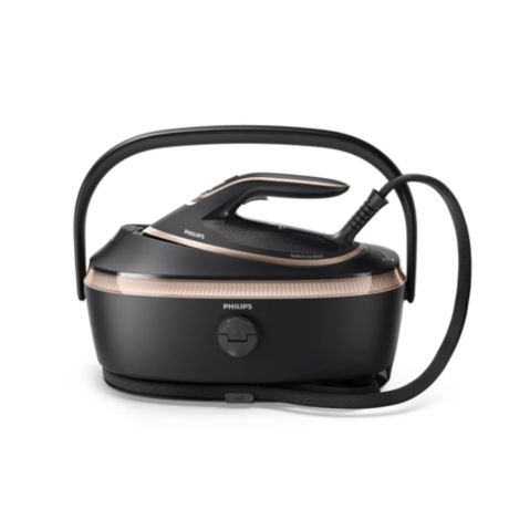 PSG8300/80 S&eacute;rie 8000 Centrale Vapeur Philips - Iron 9 bars Noir/Dor&eacute; 1.4L