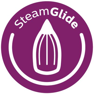Base SteamGlide com deslize fácil e suave