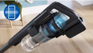 3 aşamalı filtreleme sistemi, ince tozları %99,9'a varan oranda hapseder(7)