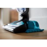 Siurbimas ir valymas šluoste vienu metu