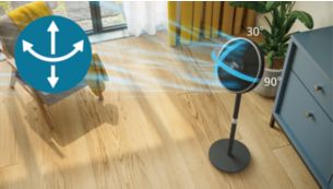 Automatische Rotation und kippbar, damit Sie die Brise überall spüren können
