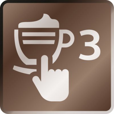 Disfrute 3 bebidas al alcance de su mano