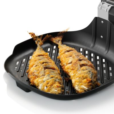 Tänu maksimaalsele pinnale saate grillida kas või tervet kala.