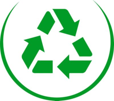 Fremstillet af >75 % genanvendt plast, der ikke er i kontakt med fødevarer