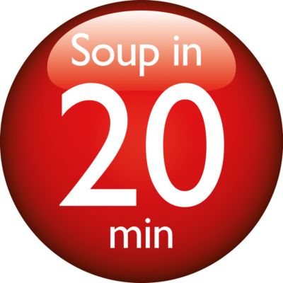 Create your favorite soup within 20 minutes