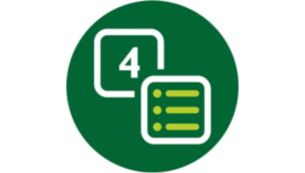 Enkelt tryk til forudindstillede programmer