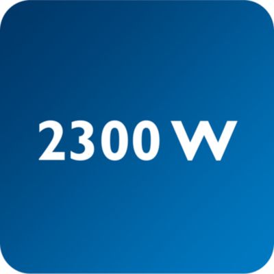 Power up to 2300 W enabling constant high steam output