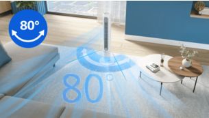 Amplia oscilaci&oacute;n para refrescar toda la habitaci&oacute;n