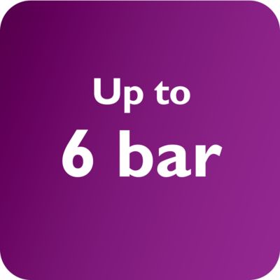 Up to 6 bar pressure