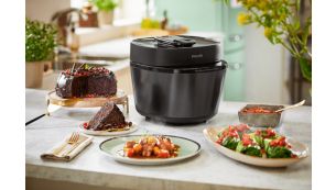 Adjustable cooking lengths and cooking pressure levels