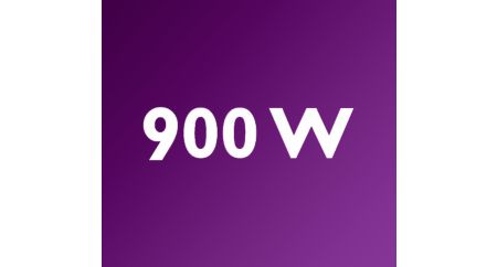 Powerful 900 W motor for consistent, unbeatable results