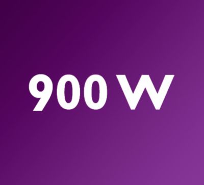 Powerful 900 W motor for consistent, unbeatable results