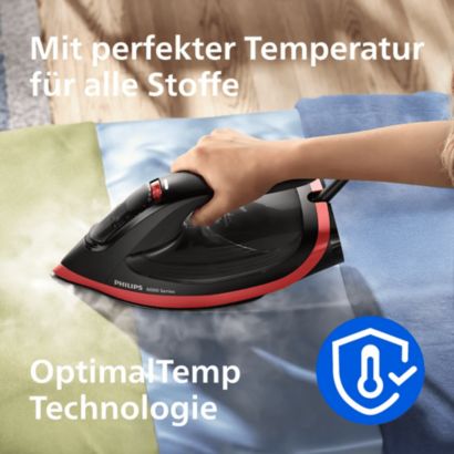 Glatte Ergebnisse und sicher anwendbar auf allen Stoffen