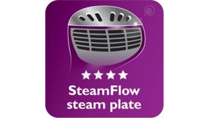 SmartFlow heated steam plate for great results
