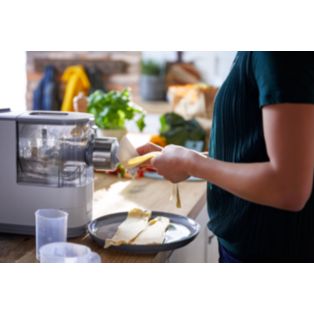 Machine à pâtes automatique compacte- 4 formes-Blanc