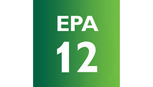 El filtro EPA 12 filtra el 99,5 % de las partículas de polvo