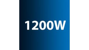 มอเตอร์กำลังไฟ 1200 วัตต์ให้พลังการดูดสูง