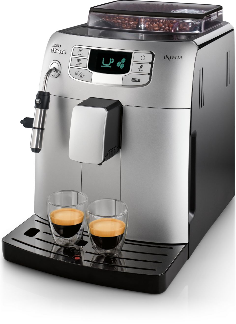 Espresso und Milchschaum auf Knopfdruck