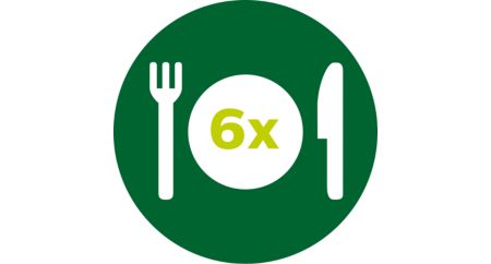 يتسع الحجم العائلي XXL لدجاجة كاملة أو 1,4 كجم من البطاطس المقلية