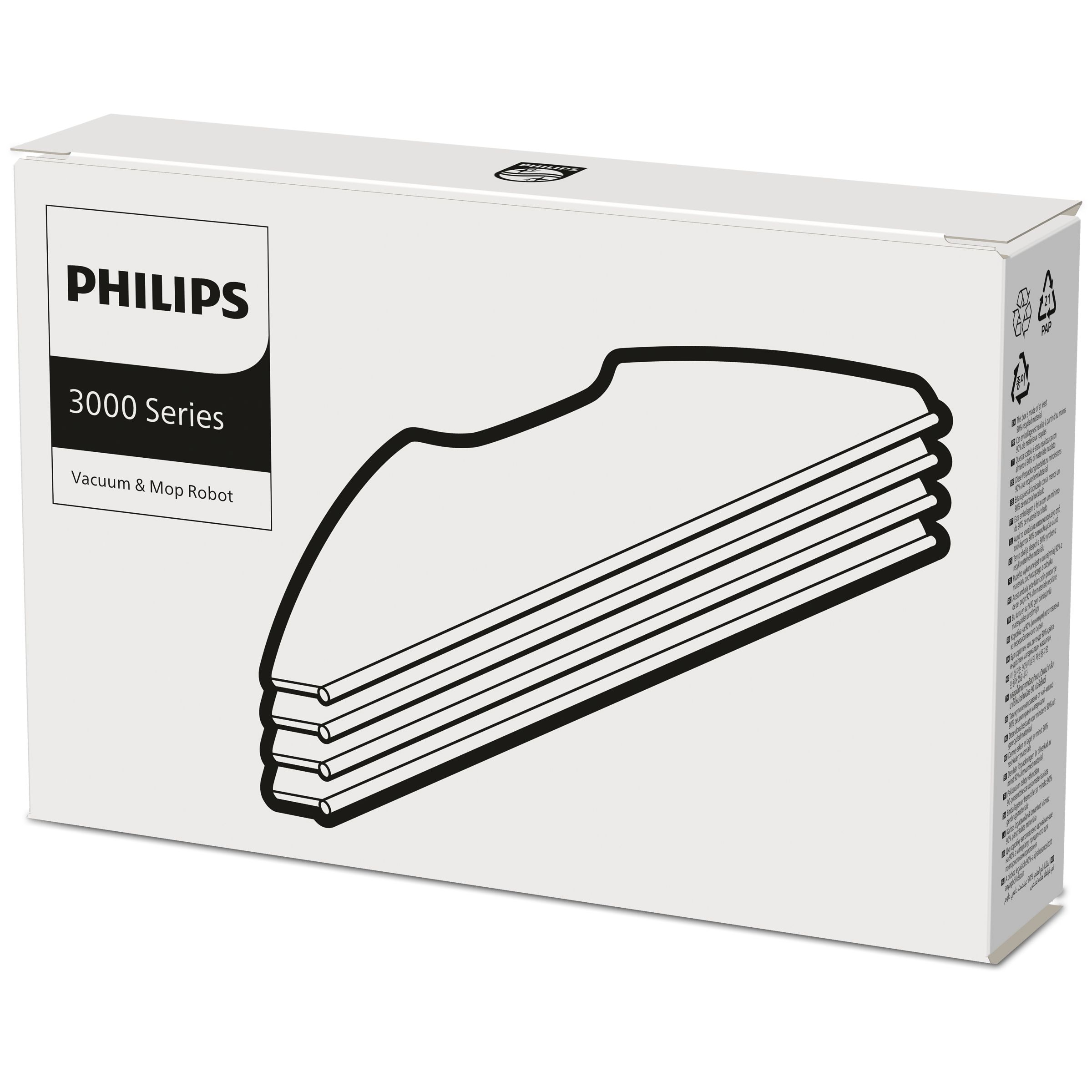 Levně Philips HomeRun - Mopovací Hadříky Pro Roboty A mopy HomeRun 3000 - XV1430/00