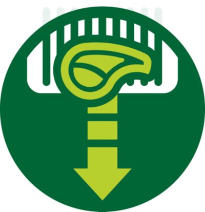 La rejilla de aluminio antiadherente proporciona marcas de parrilla auténticas