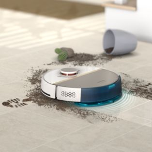 Robot aspiration et lavage