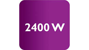 2400 W for hurtig opvarmning og kraftfuld ydelse