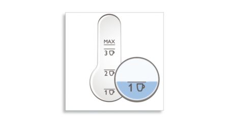 One cup indicator to boil only the water you need